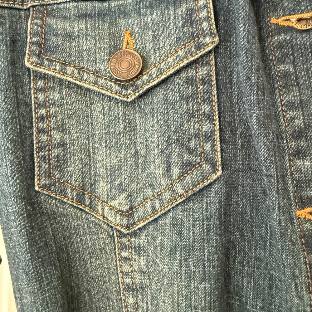 Denim Midi belted Dress - Picture 2 of 16